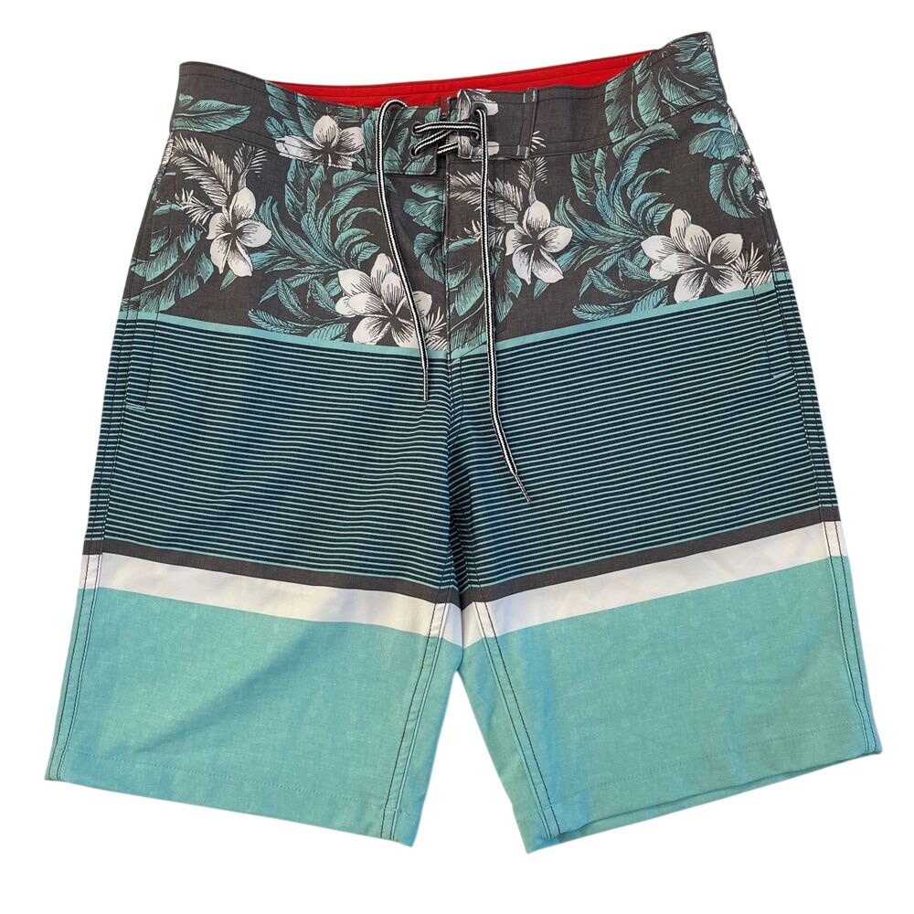 Goodfellow & Co Mens Hawaiian Floral‎ Board Shorts, Goodfellow Mens Swimwear 150